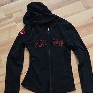 ❤️🖤Mac Tools Racing Black Women's Hoodie with Red Embroidery